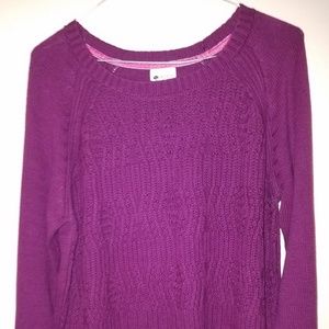 Stylus Knit Purple Sweater Women’s Size L